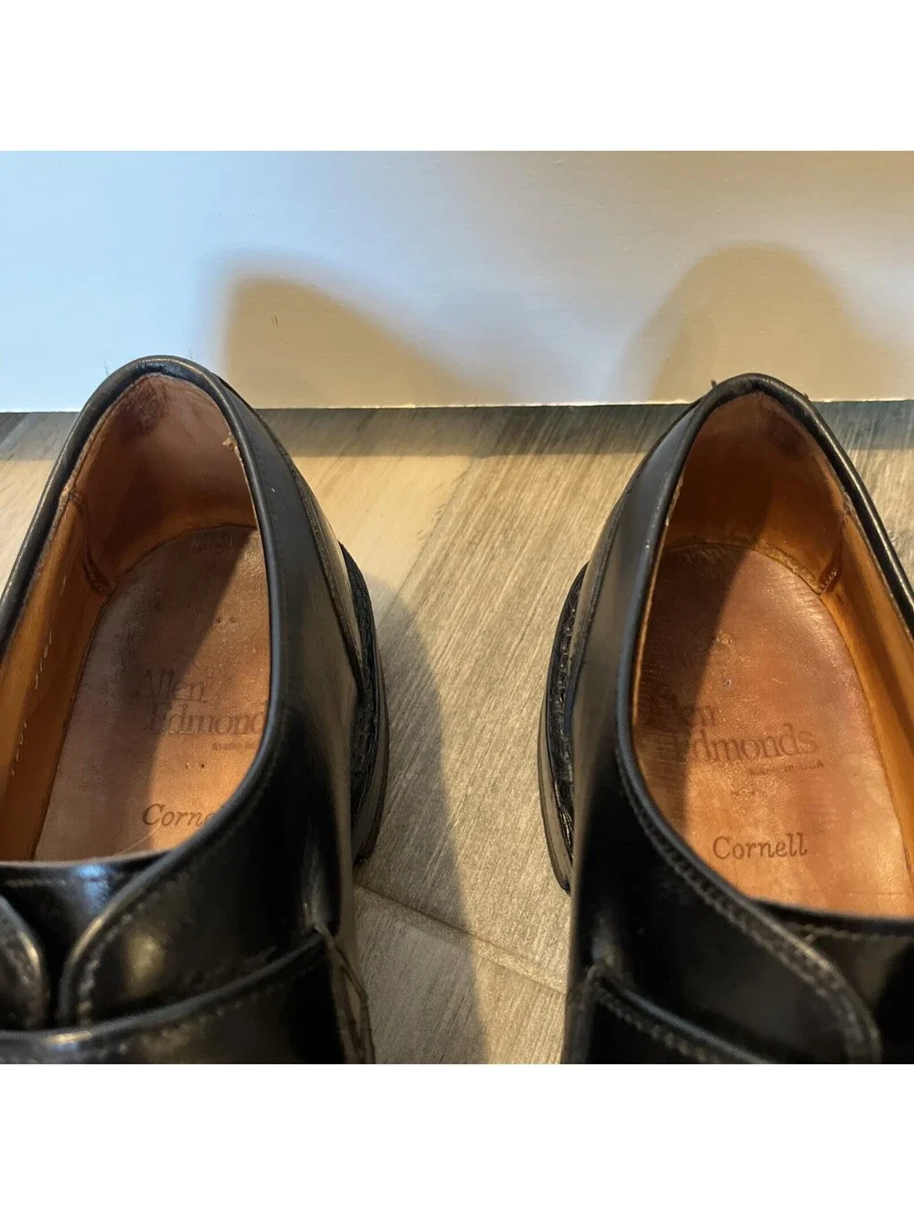 ALLEN EDMONDS CORNELL BLACK MONK STRAP VIBRAM SOLES 10B VGC